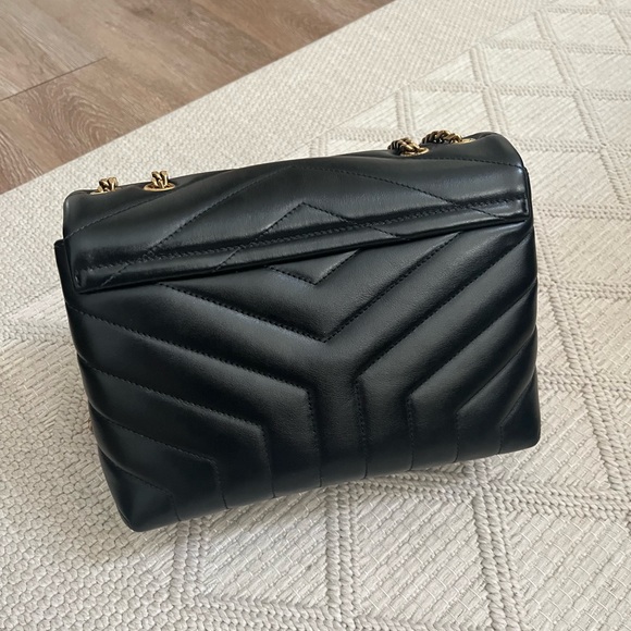 SAINT LAURENT Matelasse Calfskin LouLou Chain Small Crossbody Bag - Picture 13 of 16